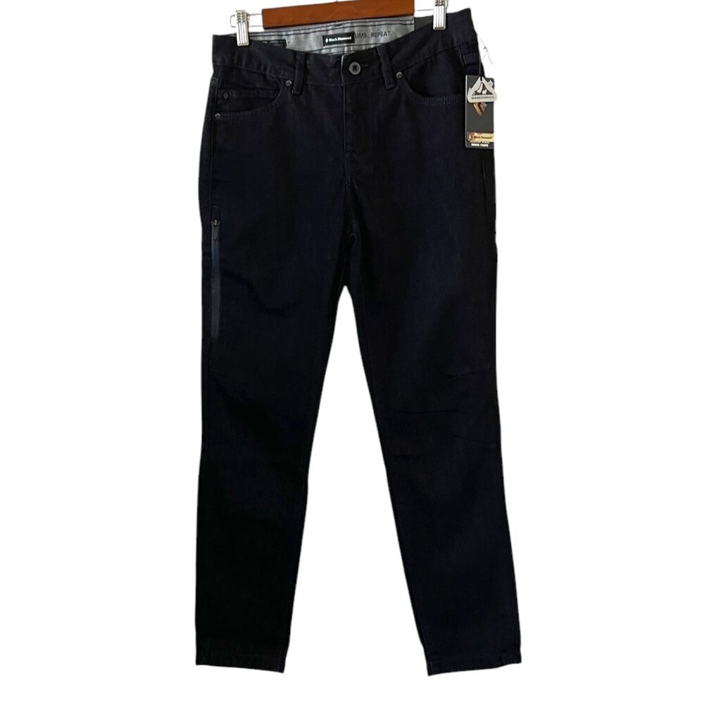 Black Diamond NEW Mission Wool Denim Climbing Pants In Black Size 6